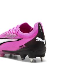 Buty piłkarskie męskie Puma Ultra Ultimate. Zapięcie: sznurówki. Kolor: różowy. Materiał: syntetyk. Szerokość cholewki: normalna. Sport: piłka nożna