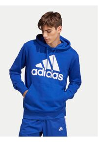 Adidas - adidas Bluza Essentials French Terry Big Logo IC9366 Niebieski Regular Fit. Kolor: niebieski. Materiał: bawełna #1