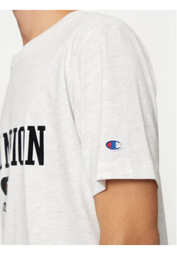 Champion T-Shirt 220432 Szary Regular Fit. Kolor: szary. Materiał: bawełna