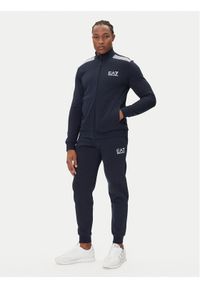 EA7 Emporio Armani Dres 7M000966 AF10377 UB102 Granatowy Slim Fit. Kolor: niebieski. Materiał: bawełna