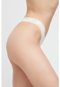 Calvin Klein Underwear stringi kolor żółty. Kolor: żółty #3