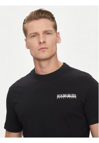 Napapijri T-Shirt S-Sovana NP0A4IE4 Czarny Regular Fit. Kolor: czarny. Materiał: bawełna #4