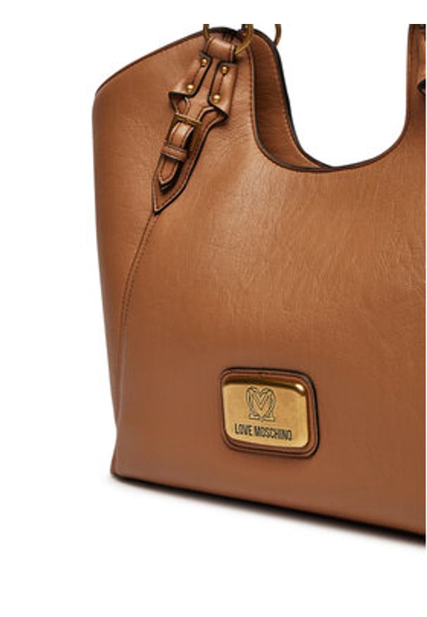 Love Moschino - LOVE MOSCHINO Torebka JC4270PP0LKB0208 Brązowy. Kolor: brązowy. Materiał: skórzane