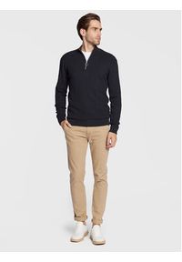 Casual Friday Sweter Karlo 20503972 Granatowy Slim Fit. Okazja: na co dzień. Kolor: niebieski. Materiał: bawełna. Styl: casual #3