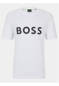 BOSS - Boss T-Shirt Tee 1 50506344 Biały Regular Fit. Kolor: biały. Materiał: bawełna #3