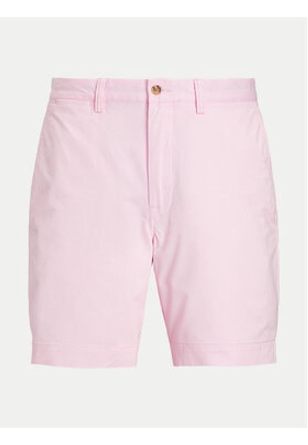 Polo Ralph Lauren Szorty materiałowe 710799213010 Różowy Slim Fit. Kolor: różowy. Materiał: bawełna