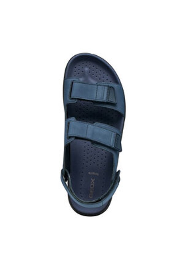 Geox Sandały U652JA-000EK C4002 2 Granatowy. Kolor: niebieski. Materiał: skóra, nubuk