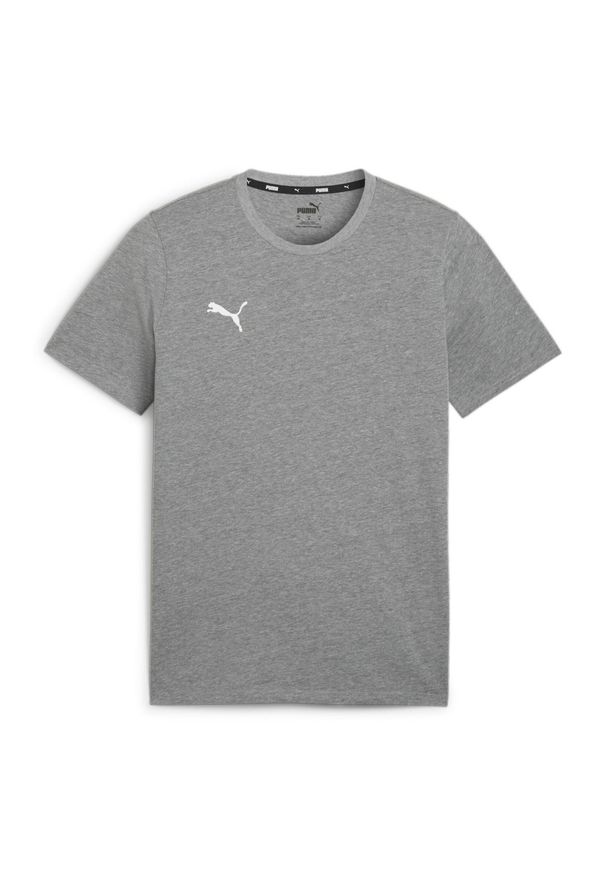 Koszulka sportowa męska Puma Team Goal Casuals. Kolor: szary. Materiał: bawełna. Długość rękawa: krótki rękaw. Długość: krótkie. Sport: fitness