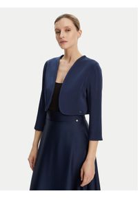Rinascimento Bolerko CFC0122953003 Granatowy Regular Fit. Kolor: niebieski. Materiał: syntetyk