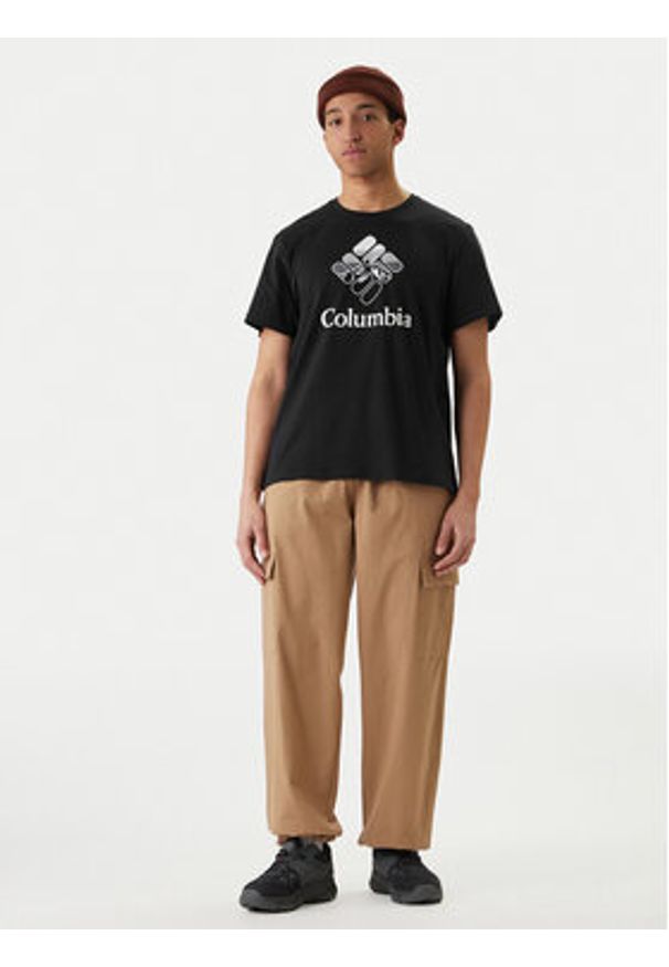 columbia - Columbia T-Shirt Graphic 2155031 Czarny Regular Fit. Kolor: czarny. Materiał: bawełna