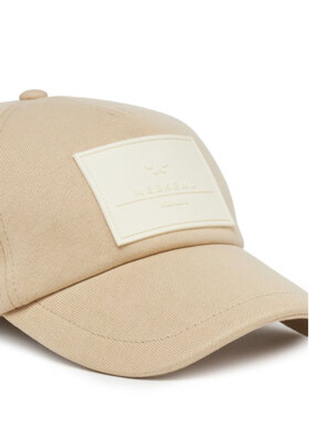 Weekend Max Mara Czapka z daszkiem Alloro 2515571064 Beżowy. Kolor: beżowy. Materiał: materiał, bawełna