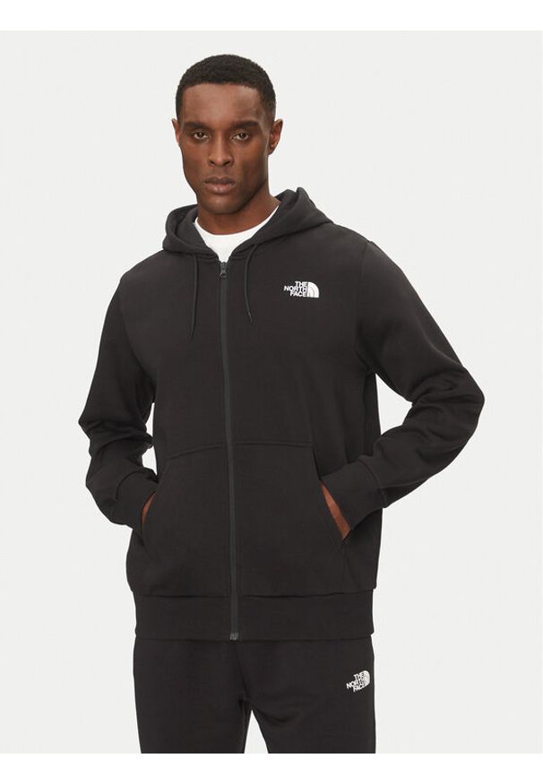 The North Face Bluza Simple Dome NF0A89FD Czarny Regular Fit. Kolor: czarny. Materiał: syntetyk, bawełna