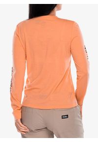 MONS ROYALE - Bluza termoaktywna damska Mons Royale Icon Relaxed LS. Kolor: pomarańczowy