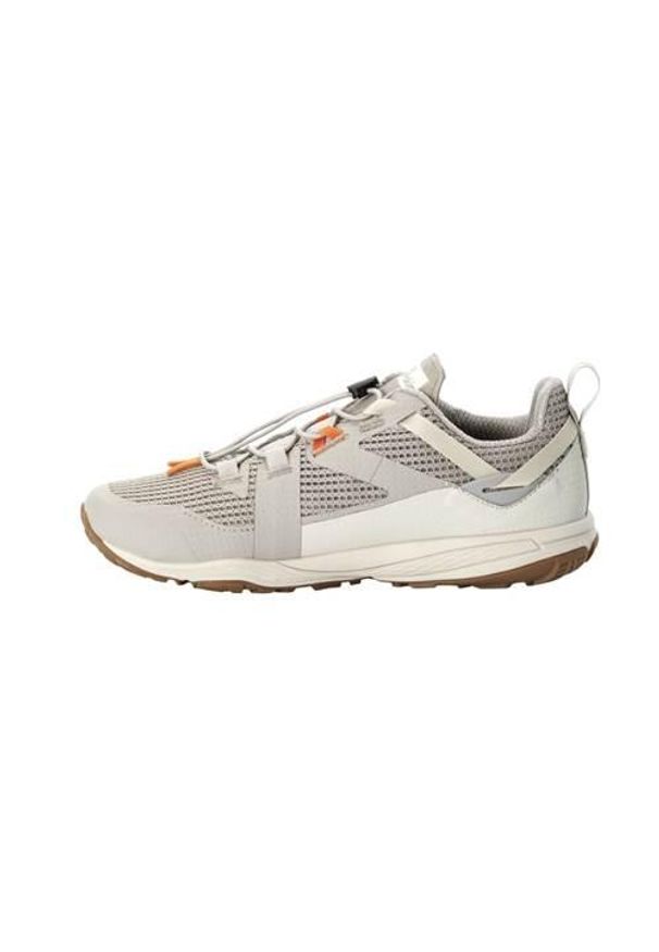 Buty do chodzenia damskie Jack Wolfskin Spirit Low. Kolor: beżowy. Materiał: materiał, syntetyk, tkanina. Szerokość cholewki: normalna. Sport: turystyka piesza