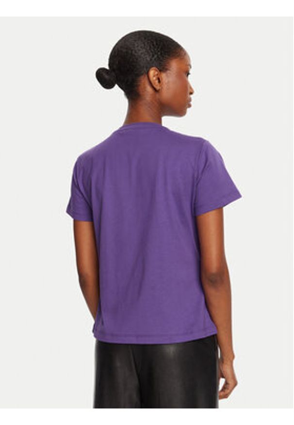 Pinko - PINKO T-Shirt Quentin 100535 A2RN Fioletowy Regular Fit. Kolor: fioletowy. Materiał: bawełna
