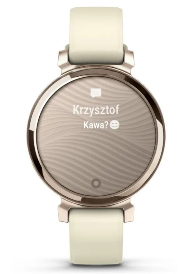 GARMIN - Garmin Lily 2 kremowo-złoty. Kolor: złoty, wielokolorowy, kremowy. Materiał: skóra, nylon. Styl: elegancki
