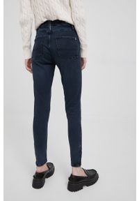 Pepe Jeans jeansy DION ZIP damskie high waist. Stan: podwyższony. Kolor: niebieski #3