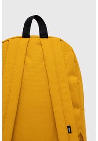 Vans plecak kolor żółty duży z aplikacją. Kolor: żółty. Wzór: aplikacja #2