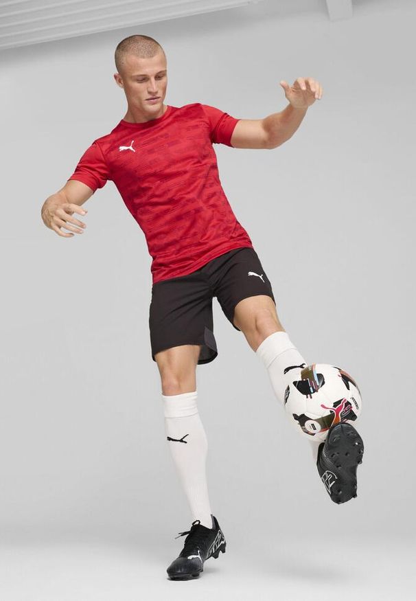 Puma - Męska koszulka z grafiką individualRISE PUMA Red. Kolor: czerwony