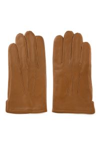 Wittchen - Rękawiczki męskie. Kolor: brązowy. Materiał: skóra. Styl: klasyczny #2