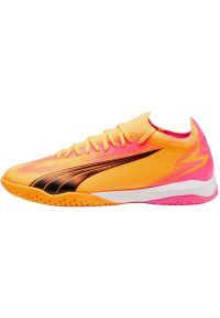 Buty piłkarskie Puma Ultra Match It M 107758 03 pomarańczowe. Kolor: pomarańczowy. Materiał: guma. Sport: piłka nożna