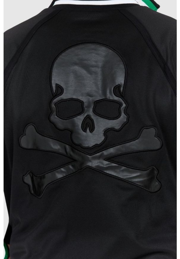 Philipp Plein - PHILIPP PLEIN Dres męski z czaszką i kośćmi, Rozmiar XL. Kolor: czarny. Materiał: dresówka
