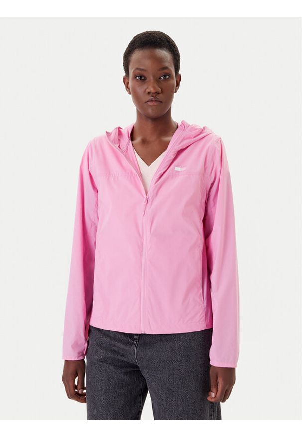 Tommy Jeans Wiatrówka DW0DW21188 Różowy Regular Fit. Kolor: różowy. Materiał: syntetyk