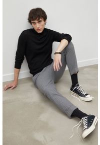 TIGER OF SWEDEN - Tiger Of Sweden sweter wełniany męski kolor czarny lekki z golferm. Typ kołnierza: golf. Kolor: czarny. Materiał: wełna. Długość rękawa: długi rękaw. Długość: długie #4