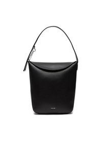 Calvin Klein Torebka Bucket Bag K60K612569 Czarny. Kolor: czarny. Materiał: skórzane