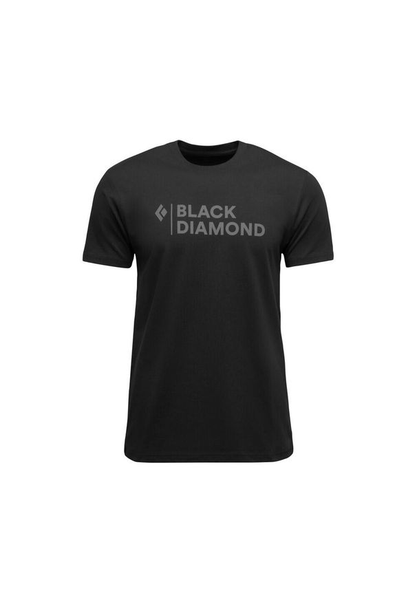 Koszulka Black Diamond Stacked. Kolor: czarny. Sport: wspinaczka