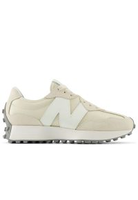 Buty New Balance WS327MO - beżowe. Zapięcie: sznurówki. Kolor: beżowy. Materiał: guma, zamsz, skóra. Szerokość cholewki: normalna