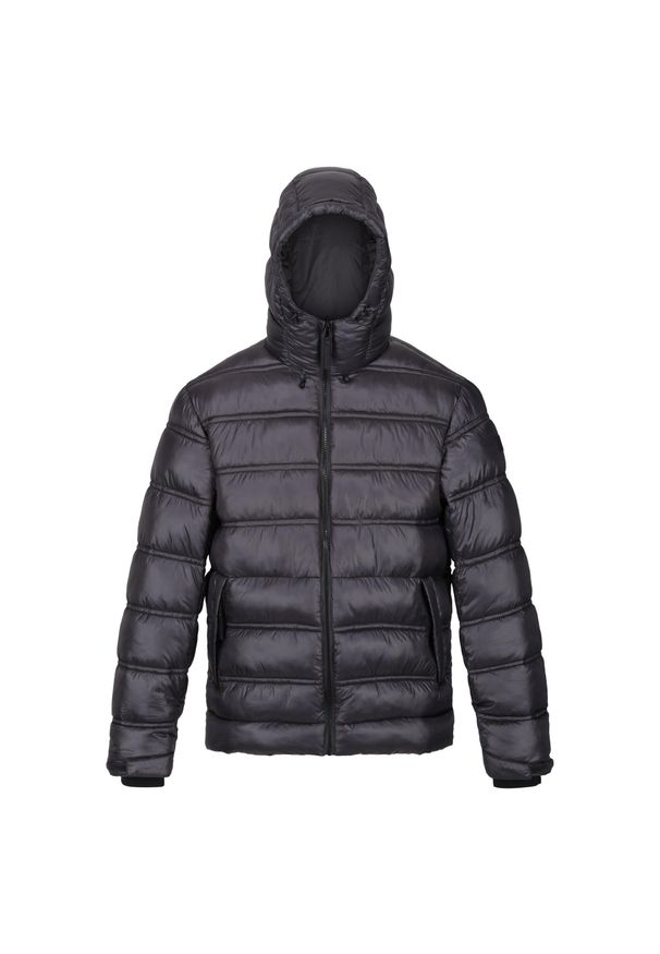 Regatta - Męska Kurtka Toploft III Baffled Padded Jacket. Kolor: fioletowy, wielokolorowy, szary