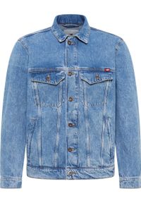 Męska Kurtka Jeansowa Mustang Style Dallas Jacket Denim Blue 1016352 5000 310. Materiał: jeans, denim #4