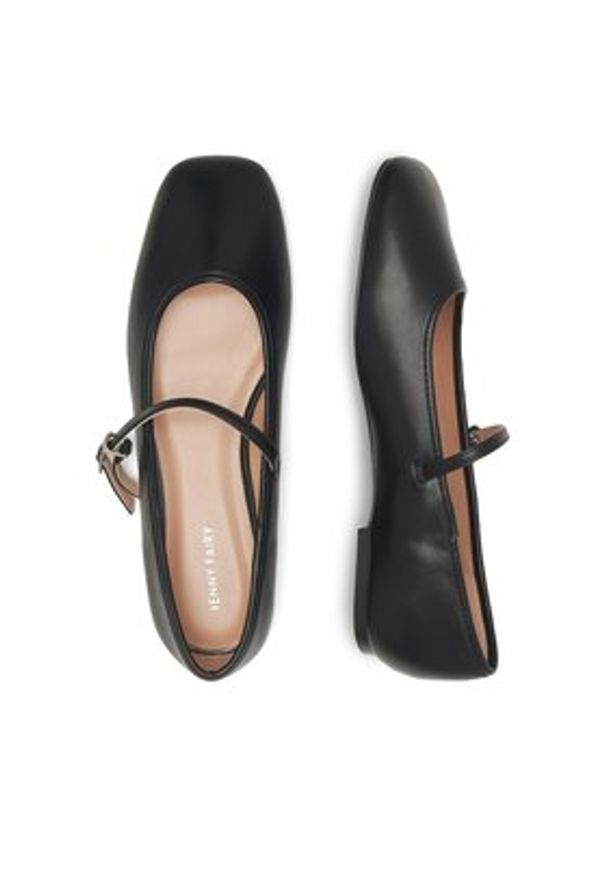 Jenny Fairy Baleriny WFA2562-6 Czarny. Kolor: czarny. Materiał: skóra