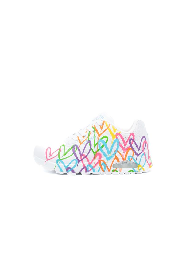 skechers - Buty do chodzenia damskie Skechers Uno Highlight Love. Zapięcie: sznurówki. Kolor: wielokolorowy. Materiał: materiał, syntetyk. Szerokość cholewki: normalna. Sport: turystyka piesza