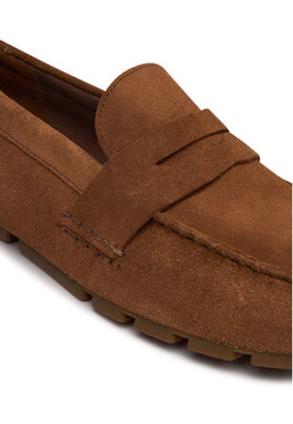 Clarks Mokasyny Corsley Bar 26184513 Brązowy. Kolor: brązowy. Materiał: skóra, zamsz