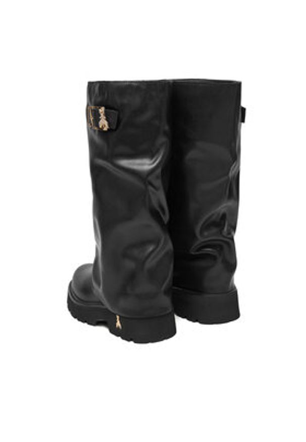 Patrizia Pepe Kozaki PPJ968.31 Czarny. Kolor: czarny. Materiał: skóra