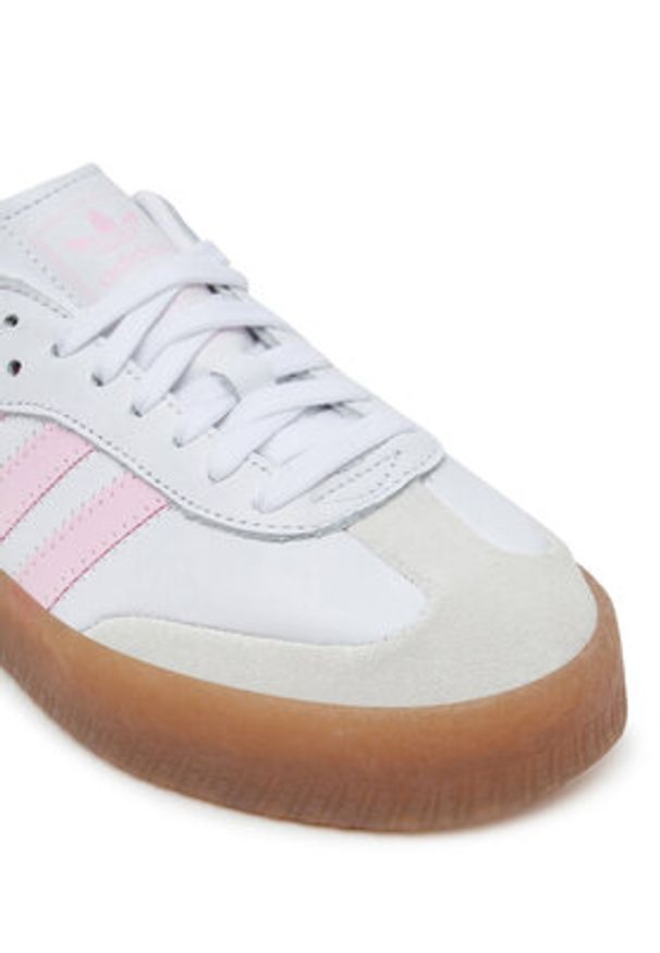 Adidas - adidas Sneakersy Sambae JQ1237 Biały. Kolor: biały. Materiał: skóra