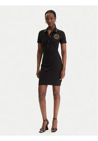 Versace Jeans Couture Sukienka codzienna 80HAOT03 CJ01T Czarny Slim Fit. Okazja: na co dzień. Kolor: czarny. Materiał: bawełna. Typ sukienki: proste. Styl: casual #3