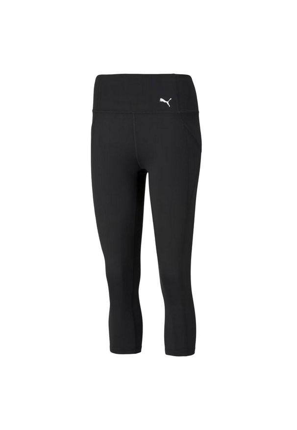 Puma - Ulubione Legginsy Damskie Forever Z Wysoką Talią 3/4. Kolor: czarny. Materiał: dresówka