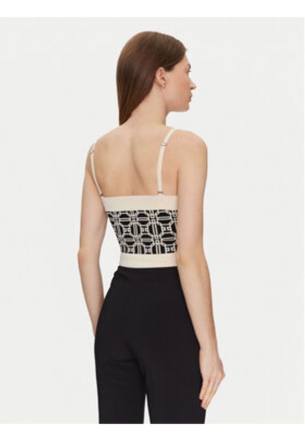 Elisabetta Franchi Top TK-33B-47E2-V280 Kolorowy Regular Fit. Materiał: wiskoza. Wzór: kolorowy