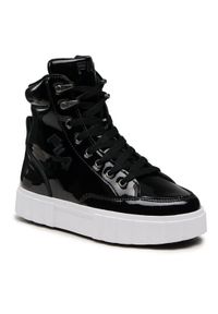 Fila Sneakersy Sandblast High Kids FFK0081.80010 Czarny. Kolor: czarny. Materiał: skóra