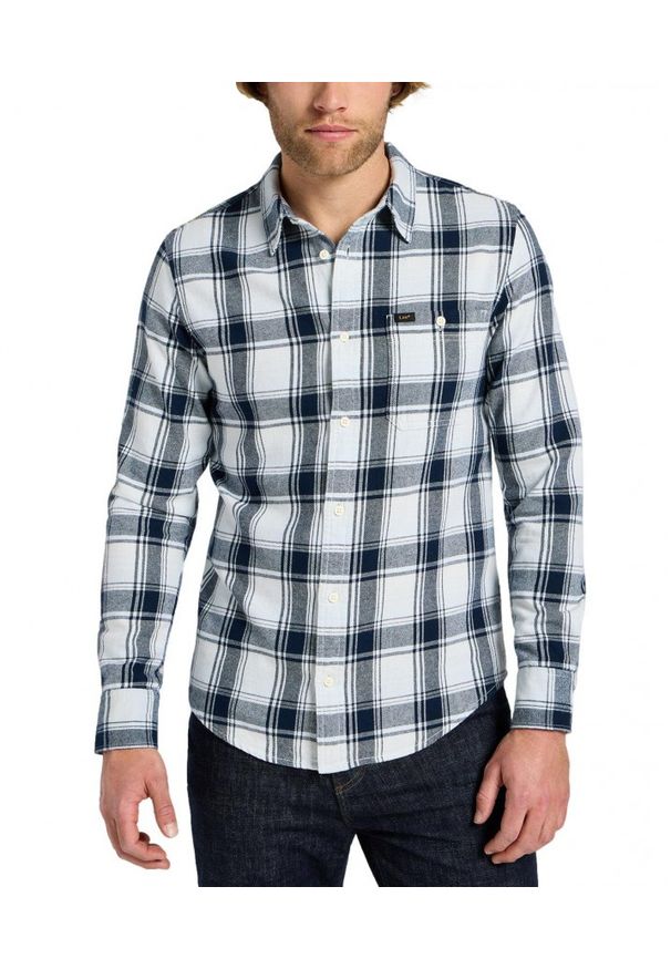 Lee - MĘSKA KOSZULA KRATA LEE LEESURE SHIRT CLOUD CHECK 112355714