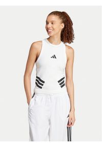 Adidas - adidas Top Future Icons 3-Stripes JC5419 Biały Slim Fit. Kolor: biały. Materiał: bawełna