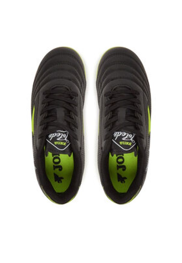 Joma Buty do piłki nożnej Toledo Jr 2501 TOJS2501HG Czarny. Kolor: czarny. Materiał: skóra