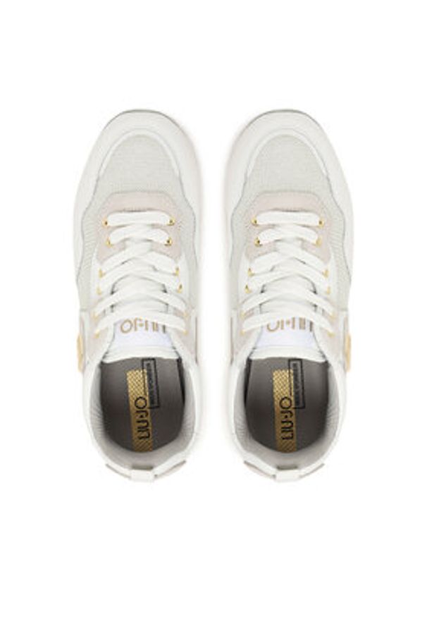Liu Jo Sneakersy Maxi Wonder 01 BF5009 PX685 Biały. Kolor: biały. Materiał: skóra