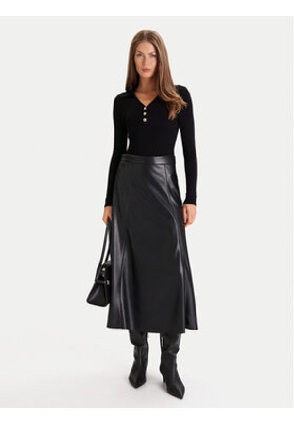 Morgan Sweter 252-MBANOU Beżowy Slim Fit. Kolor: beżowy. Materiał: wiskoza