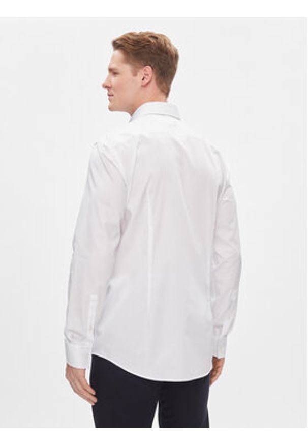 Hugo Koszula Kery 50508303 Biały Slim Fit. Kolor: biały. Materiał: bawełna