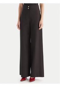 Maryley Spodnie materiałowe 25IB680/M17 Czarny Regular Fit. Kolor: czarny. Materiał: syntetyk #1