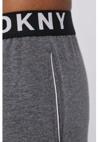 DKNY - Dkny Szorty piżamowe męskie kolor szary gładka. Kolor: szary. Materiał: materiał, dzianina. Wzór: gładki